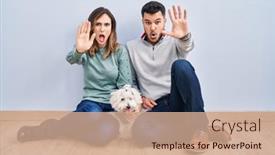  Presentation with catholic couple silhouette of young - Presentation theme featuring young-hispanic-couple-sitting background and a coral colored foreground