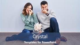  Presentation with bad breath - Presentation theme with young-hispanic-couple-sitting background and a ocean colored foreground