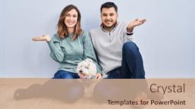  Presentation with hand palm - 