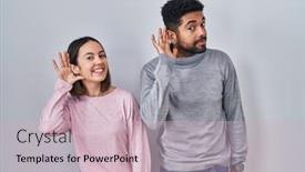  Presentation with together - PPT layouts featuring young-hispanic-couple-standing-together background and a  colored foreground