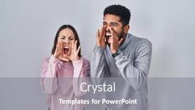  Presentation with together - Presentation with young-hispanic-couple-standing-together background and a  colored foreground