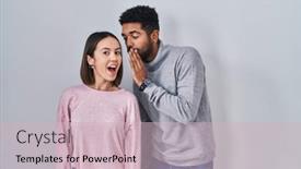  Presentation with together - Slide deck consisting of young-hispanic-couple-standing-together background and a soft green colored foreground