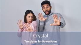  Presentation with together - Slide set consisting of young-hispanic-couple-standing-together background and a seafoam green colored foreground