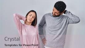  Presentation with injury - Theme enhanced with young-hispanic-couple-standing-together background and a  colored foreground