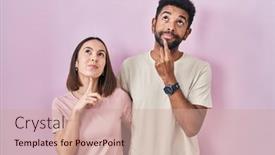  Presentation with hispanic - PPT layouts consisting of young-hispanic-couple-together-over background and a coral colored foreground