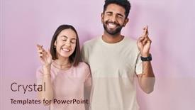  Presentation with together - Slides having young-hispanic-couple-together-over background and a soft green colored foreground