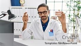  Presentation with dentist - Presentation enhanced with young-hispanic-dentist-man-holding background and a  colored foreground