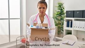  Presentation with box - Theme enhanced with young-hispanic-doctor-holding-box background and a coral colored foreground