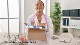  Presentation with medical smiling doctor - 