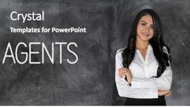  Presentation with real estate - Audience pleasing PPT layouts consisting of young hispanic female real estate backdrop and a dark gray colored foreground