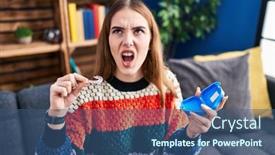  Presentation with orthodontic - PPT layouts consisting of young-hispanic-girl-holding-invisible background and a ocean colored foreground