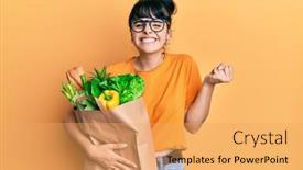  Presentation with cutout paper people standing around globe holding hands - Amazing theme having young-hispanic-girl-holding-paper backdrop and a yellow colored foreground