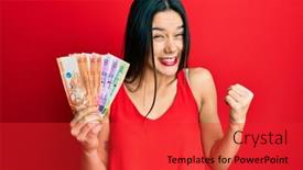  Presentation with philippine - Slide set with young-hispanic-girl-holding-philippine background and a red colored foreground