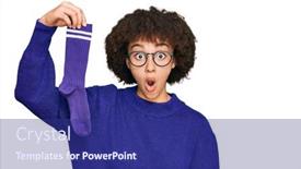  Presentation with sporty - Theme with young-hispanic-girl-holding-sporty background and a navy blue colored foreground