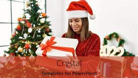  Presentation with girl christmas - 