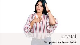  Presentation with flu virus - Presentation featuring young-hispanic-girl-wearing-casual background and a white colored foreground