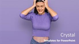  Presentation with hispanic - Presentation design with young-hispanic-girl-wearing-casual background and a light blue colored foreground