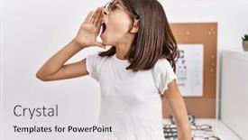  Presentation with glasses - Presentation enhanced with young-hispanic-girl-wearing-glasses background and a  colored foreground