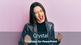  Presentation with society party - Audience pleasing PPT layouts consisting of young-hispanic-girl-wearing-party backdrop and a ocean colored foreground