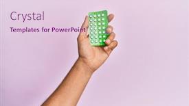  Presentation with hispanic - Presentation design featuring young-hispanic-hand-holding-birth background and a lemonade colored foreground