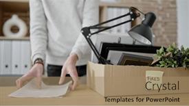  Presentation with hispanic - Presentation design featuring young-hispanic-man-being-fired background and a  colored foreground