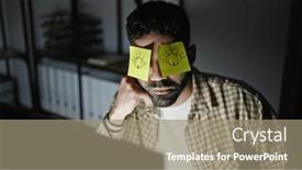  Presentation with reminders - Presentation featuring young-hispanic-man-business-worker background and a coral colored foreground