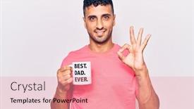  Presentation with coffe - Amazing presentation design having young-hispanic-man-drinking-mug backdrop and a coral colored foreground