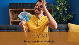  Presentation with chilean - Slide set enhanced with young-hispanic-man-holding-chilean background and a gold colored foreground