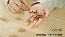 Presentation with holding hands old young - PPT layouts having young-hispanic-man-holding-coins background and a coral colored foreground