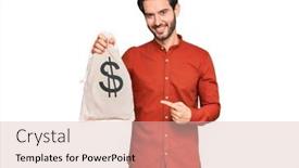  Presentation with hispanic - Slide deck having young-hispanic-man-holding-dollars background and a lemonade colored foreground