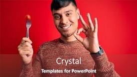  Presentation with hispanic - Cool new PPT theme with young-hispanic-man-holding-fresh backdrop and a tawny brown colored foreground