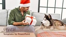  Presentation with dog christmas - 