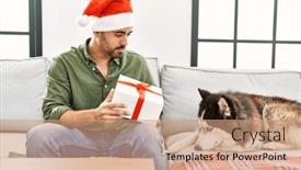  Presentation with dog christmas - 