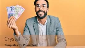  Presentation with standing sitting - Slide set enhanced with young-hispanic-man-holding-indian background and a coral colored foreground