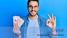  Presentation with indian - Cool new PPT layouts with young-hispanic-man-holding-indian backdrop and a teal colored foreground