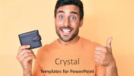  Presentation with leather - Audience pleasing theme consisting of young-hispanic-man-holding-leather backdrop and a coral colored foreground