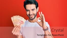  Presentation with mexican - Colorful PPT theme enhanced with young-hispanic-man-holding-mexican backdrop and a coral colored foreground