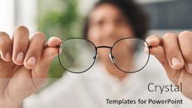  Presentation with hispanic - Theme enhanced with young-hispanic-man-optician-holding background and a lemonade colored foreground