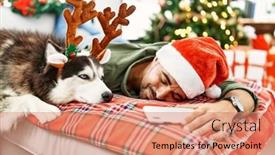  Presentation with dog christmas - 