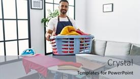  Presentation with confident - PPT layouts having young-hispanic-man-smiling-confident background and a  colored foreground