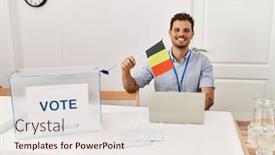  Presentation with confident - Presentation enhanced with young-hispanic-man-smiling-confident background and a lemonade colored foreground