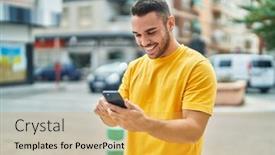  Presentation with confident - Slide deck having young-hispanic-man-smiling-confident background and a gold colored foreground