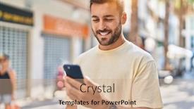  Presentation with confident - Presentation theme featuring young-hispanic-man-smiling-confident background and a coral colored foreground