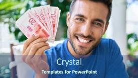  Presentation with college education happy smiling - PPT layouts with young-hispanic-man-smiling-happy background and a ocean colored foreground