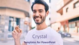  Presentation with college education happy smiling - Presentation enhanced with young-hispanic-man-smiling-happy background and a sky blue colored foreground