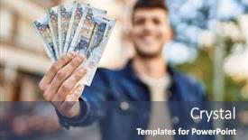  Presentation with sol - PPT layouts with young-hispanic-man-smiling-happy background and a ocean colored foreground