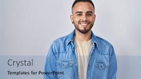  Presentation with hispanic - PPT layouts having young-hispanic-man-standing-over background and a  colored foreground