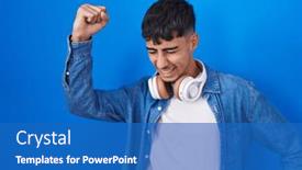  Presentation with blue music - 