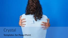  Presentation with self love - Presentation theme having young-hispanic-man-standing-over background and a light blue colored foreground