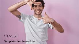  Presentation with frame pink - 